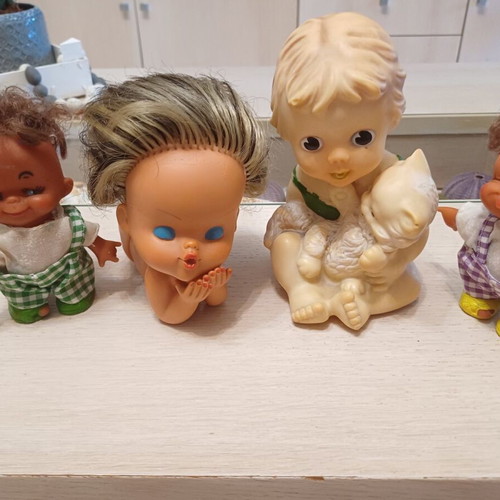 Vintage dolls (zoulichta) used, pack from 1970-1980