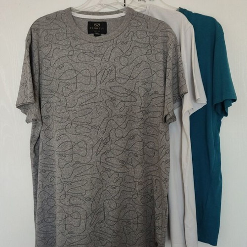 Pull & Bear Farrell Polo short-sleeve t-shirts used, set of 3, size L, multicolor