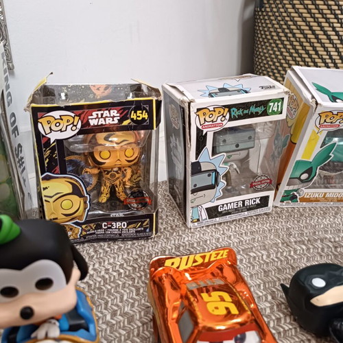 Funko Pop figures used, assorted collection