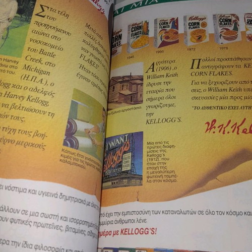 Collectible school diary 1995-96 and Kelloggs sticker new