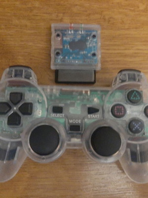 Безжичен контролер прозрачен 3rd party нов за Sony PlayStation 1, 2