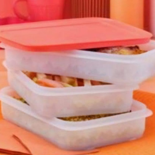 Tupperware Compact Freezer Set 675ml 3 Pieces new