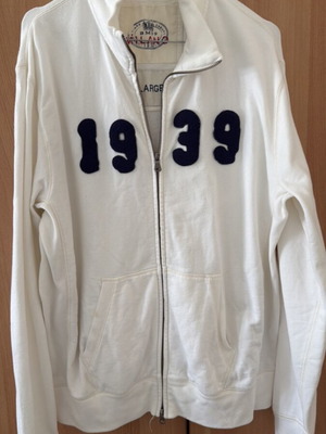 Boggi Milano men's cardigan white like new, size XL