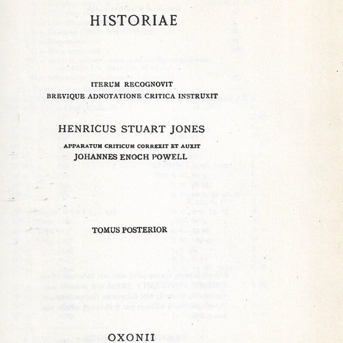Thucydidis Xistoriae hardcover book used