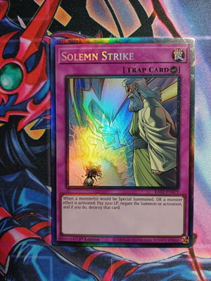 Solemn Strike Yu-Gi-Oh! card mint condition