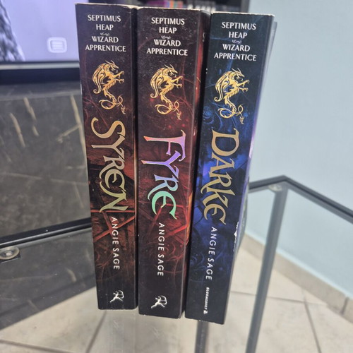 Septimus Heap Wizard Apprentice books 5-7 set by Angie Sage