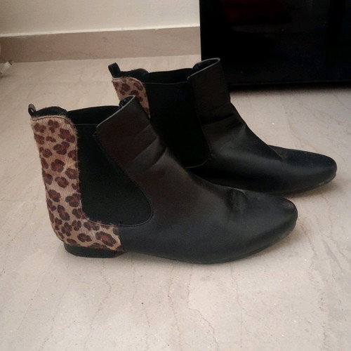 Migato ankle boots used animal print, size 41