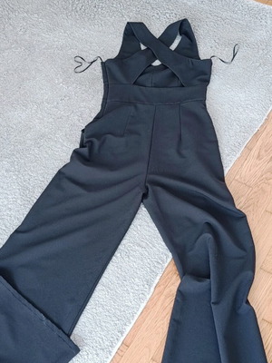 Thesis black wide-leg jumpsuit, small
