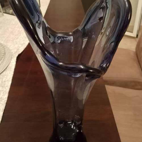 Vintage Art Glass Vase Murano Style like new