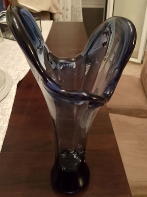 Vintage Art Glass Vase Murano Style like new
