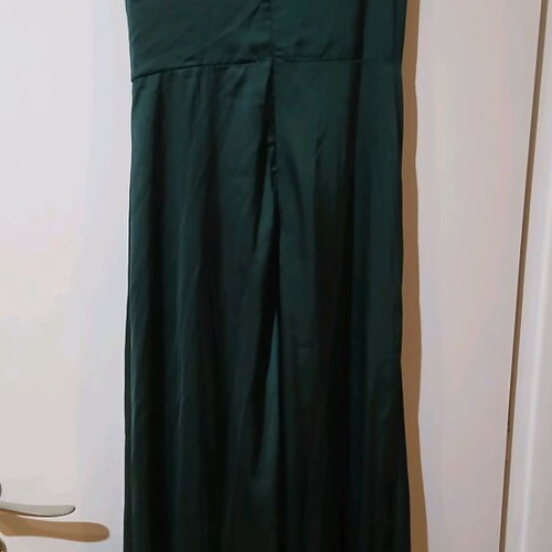 Satin dress green new, size M 38 10