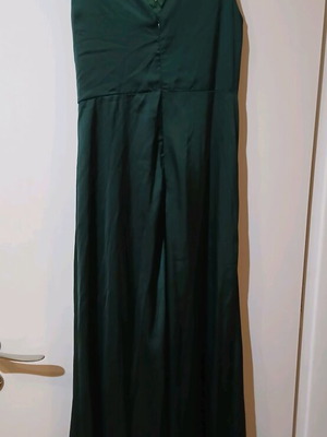Satin dress green new, size M 38 10