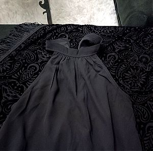 Φόρεμα μαύρο με διαφάνειες