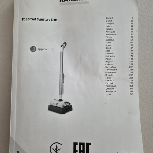 KARCHER FC 8 electric mop and vacuum like new
