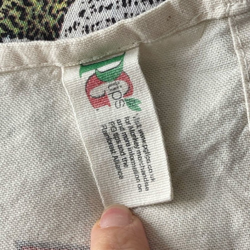 Vintage kitchen towel used, collectible PG Tips A Tale of Two Continents