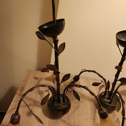 Ceiling and floor lamps used