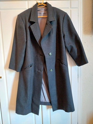 Handmade coat new gray anthracite, oversized, thick fabric