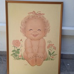 Wall frame used, size 60x43 cm