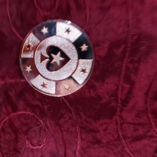Poker Stars chip used, gold color, 3 cm diameter