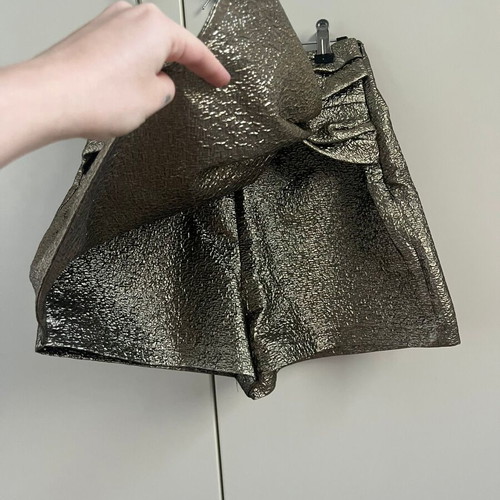 Zara metallic gold skort new, size XS