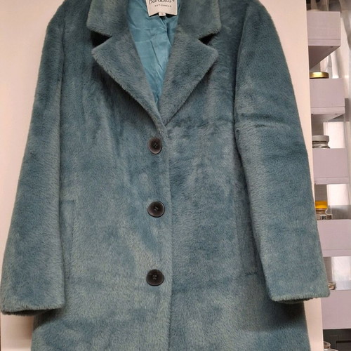 Parabita Blue Mint Coat like new, plus size