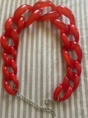 Necklace, silver color