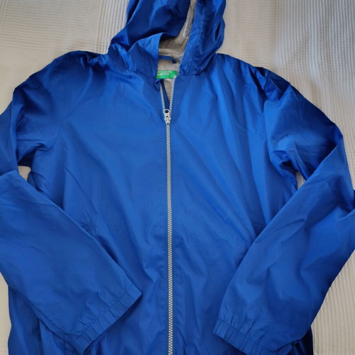 Benetton unisex windbreaker jacket, blue, size 152 cm