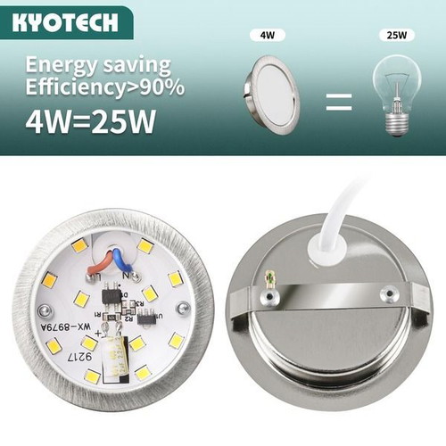 Kyotech 6-piece LED furniture spotlights 3.5W 3000K IP44 nickel