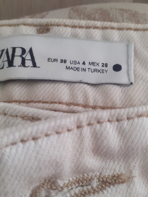 Παντελόνι Zara 38 σαν καινούργιο, καραβόπανο κρεμ