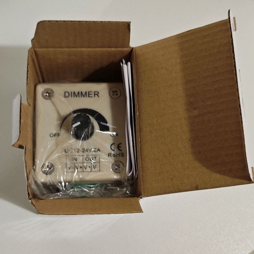 Dimmer 12/24V 8A with Potentiometer new