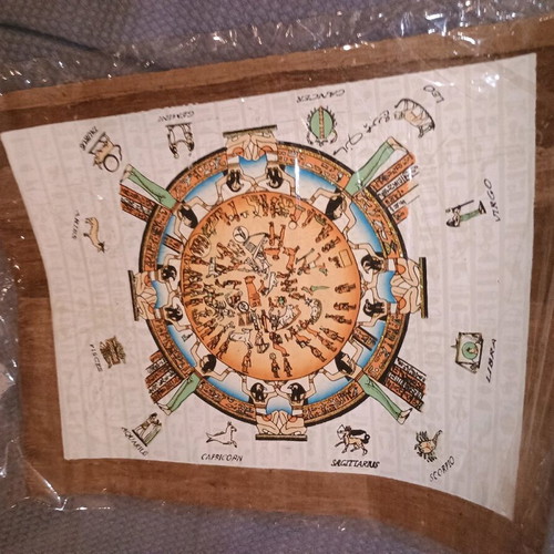 Zodiac Tree Cycle on papyrus new from ancient Egypt