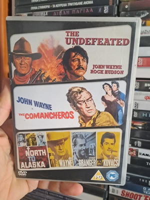 DVD box set The Undefeated, Comancherros, North to Alaska like new with English subtitles