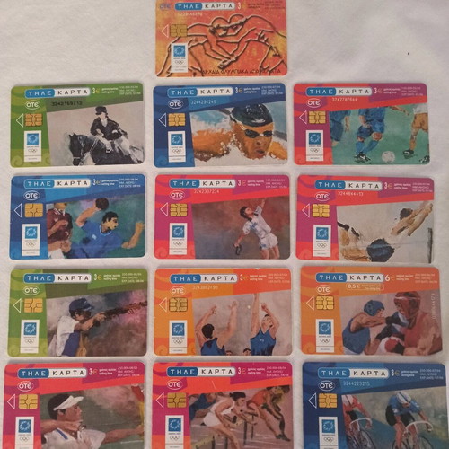 Phone cards used collectible, 119 different