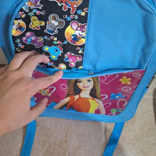 Barbie school backpack like new with multiple compartments