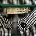 Lynne checked shirt with black lace like new, size 40
