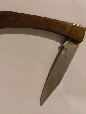 Μαχαίρι σουγιάς παλιό μεταχειρισμένο με ασφάλεια στο άνοιγμα