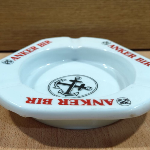 Anker beer vintage promotional ashtray used