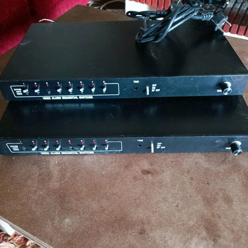 Video Alarm Sequential Switcher used, 2 pcs
