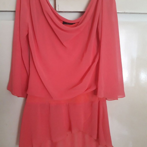 Women's blouse like new, coral color, size L