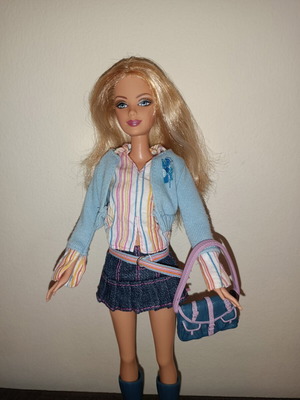 Barbie Fashion Fever Styles for 2 doll like new with outfit and hair clips