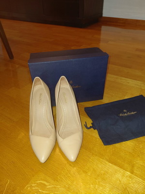 Brooks Brothers nude pumps size 40 used, 9 cm heel