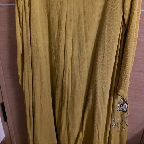 Painted dress yellow gold, new, size L