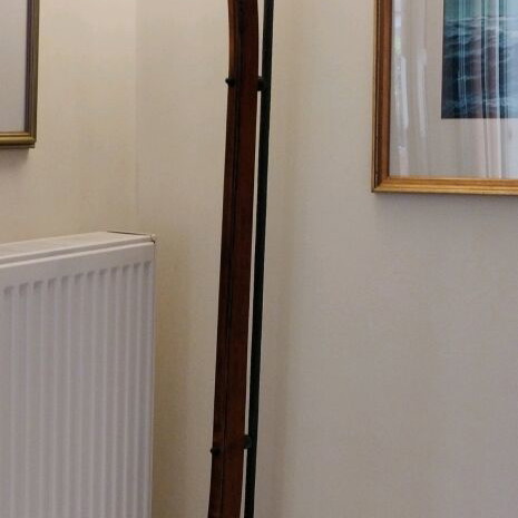 Handmade Tulip Floor Lamp metal and wood like new