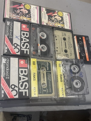 Vintage Audio Cassette Collection used, 40 pieces BASF Sony RAKS