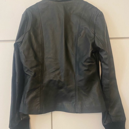 Ysatis leather jacket black, size S