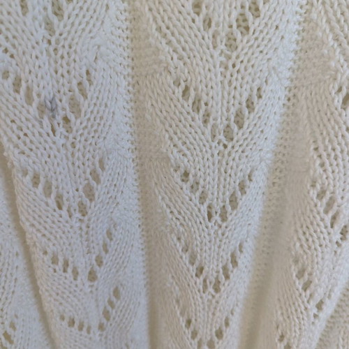 Knitted blouse used white size L