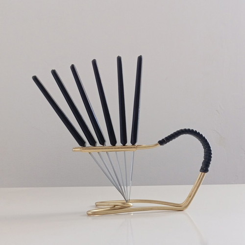 Serving knife set like new, stainless steel, vintage 6 pcs