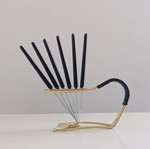 Serving knife set like new, stainless steel, vintage 6 pcs