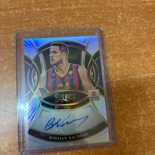 Bostjan Nachbar 2025-26 Panini Select EuroLeague Silver Signatures Auto new