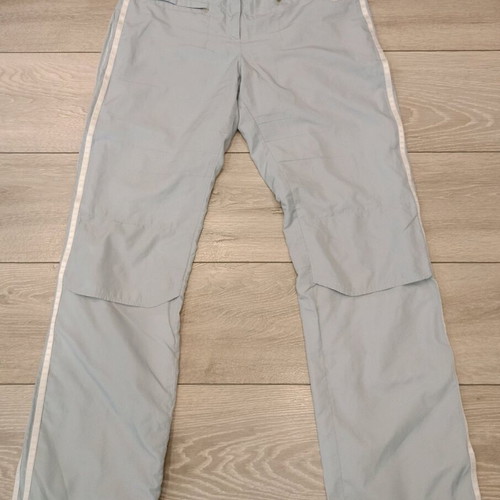 Adidas vintage track pants ice blue with white stripes, used
